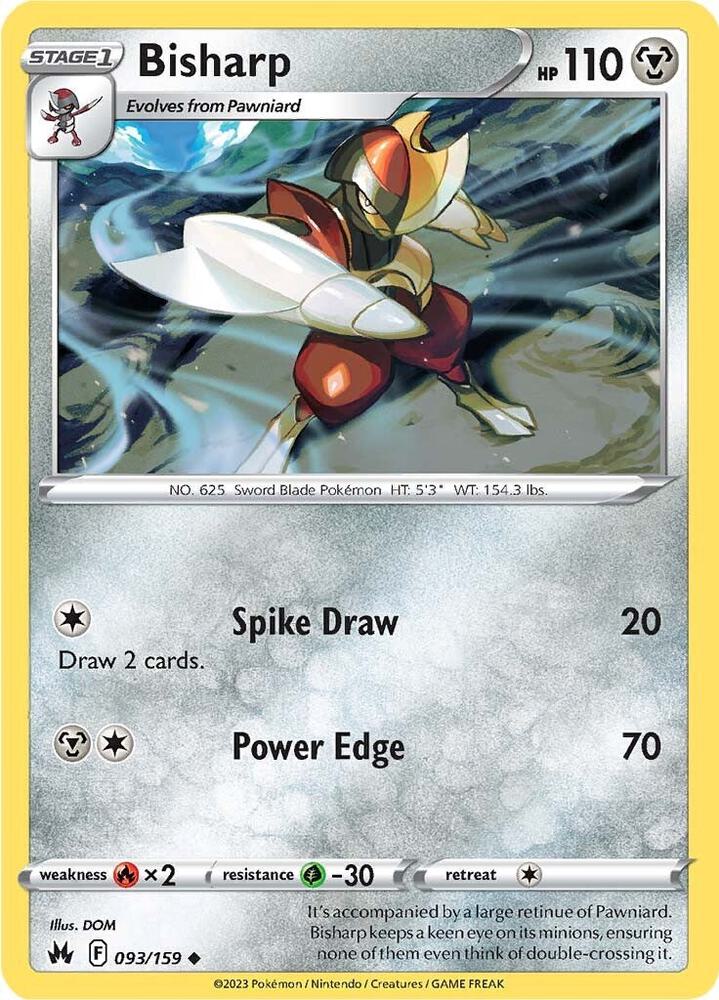 Bisharp Reverse Holo #093/159 – Crown Zenith