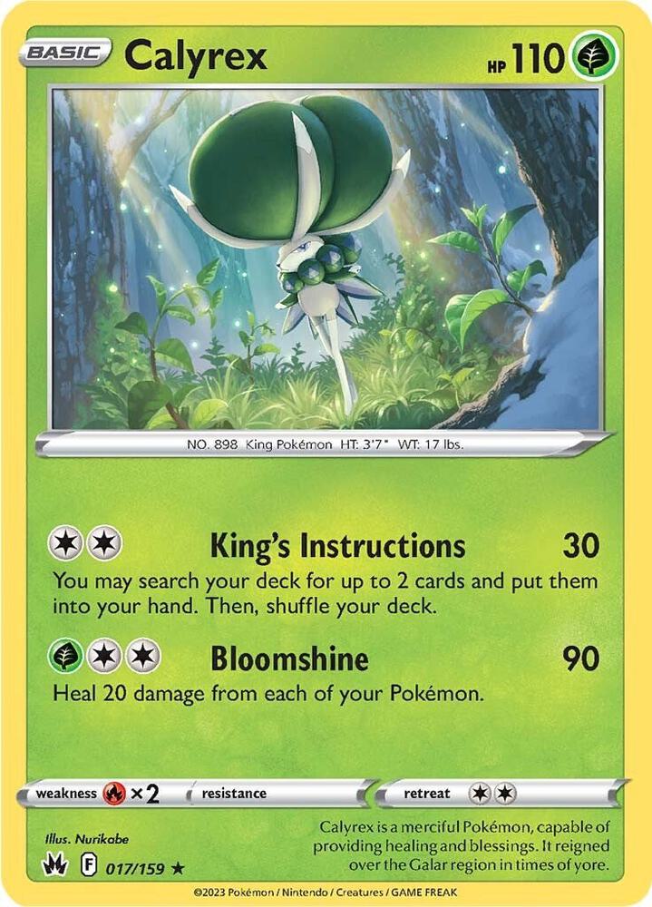 Calyrex Reverse Holo #017/159 – Crown Zenith