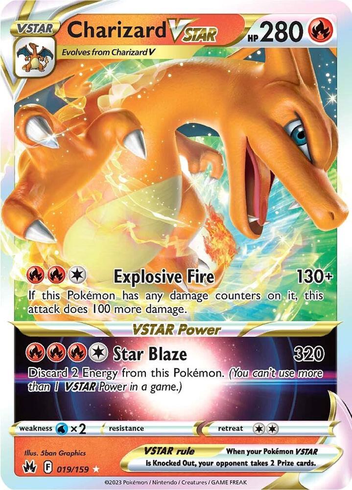 Charizard VSTAR (Holo Rare VSTAR) #019/159 – Crown Zenith