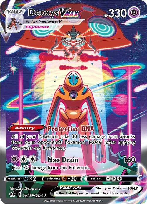 Deoxys VMAX (Galarian Gallery VMAX) #GG45/GG70 – Crown Zenith
