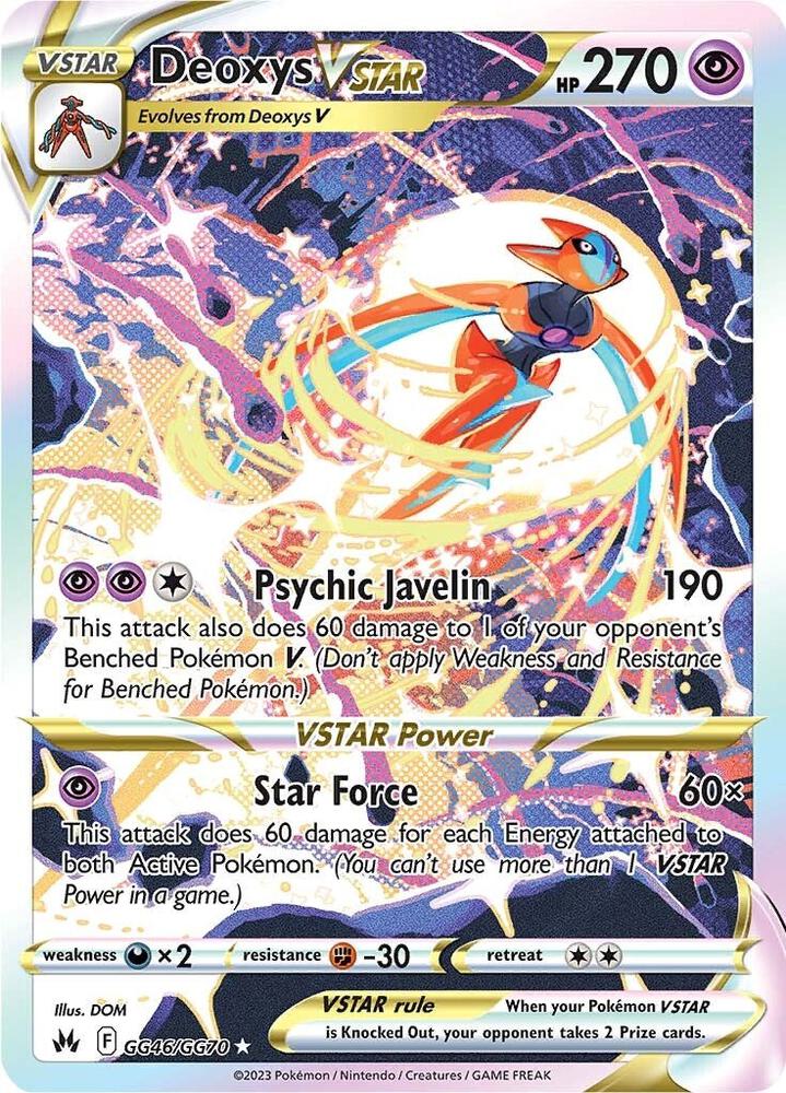 Deoxys VSTAR (Galarian Gallery VSTAR) #GG46/GG70 – Crown Zenith