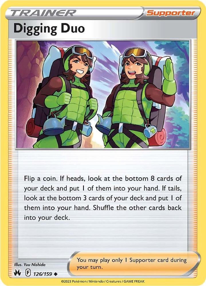 Digging Duo Reverse Holo #126/159 – Crown Zenith