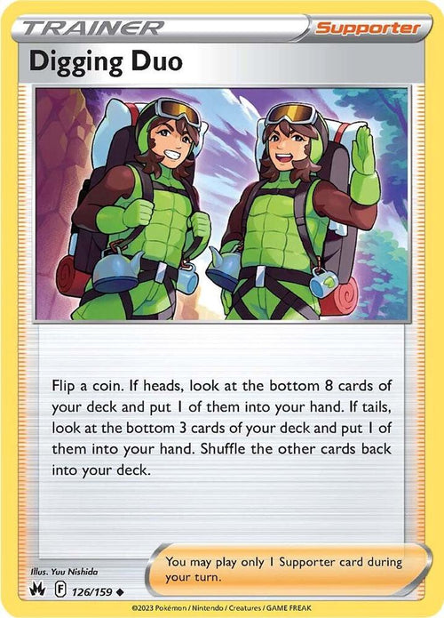 Digging Duo Reverse Holo #126/159 – Crown Zenith