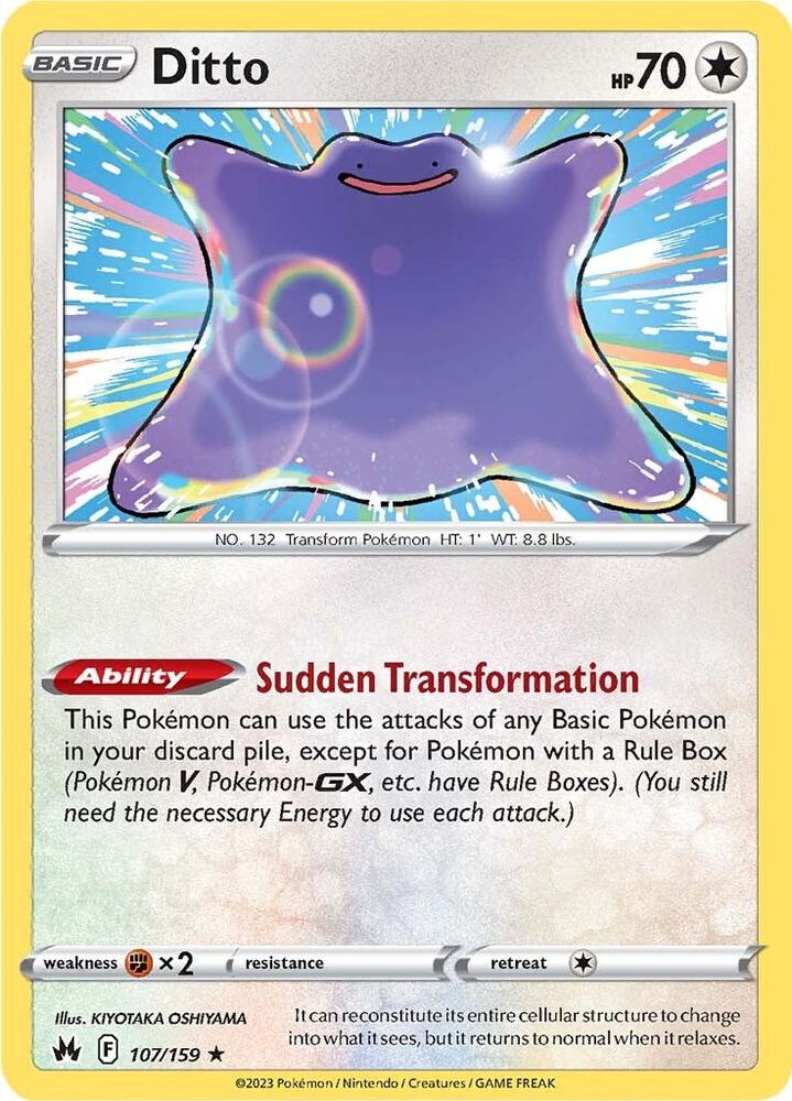 Ditto Reverse Holo #107/159 – Crown Zenith