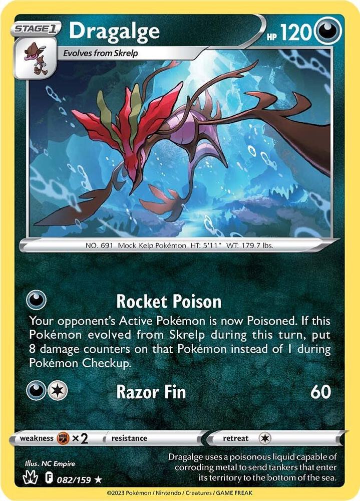 Dragalge Reverse Holo #082/159 – Crown Zenith