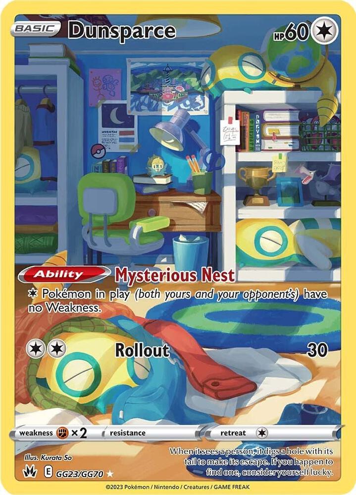 Dunsparce (Galarian Gallery) #GG23/GG70 – Crown Zenith