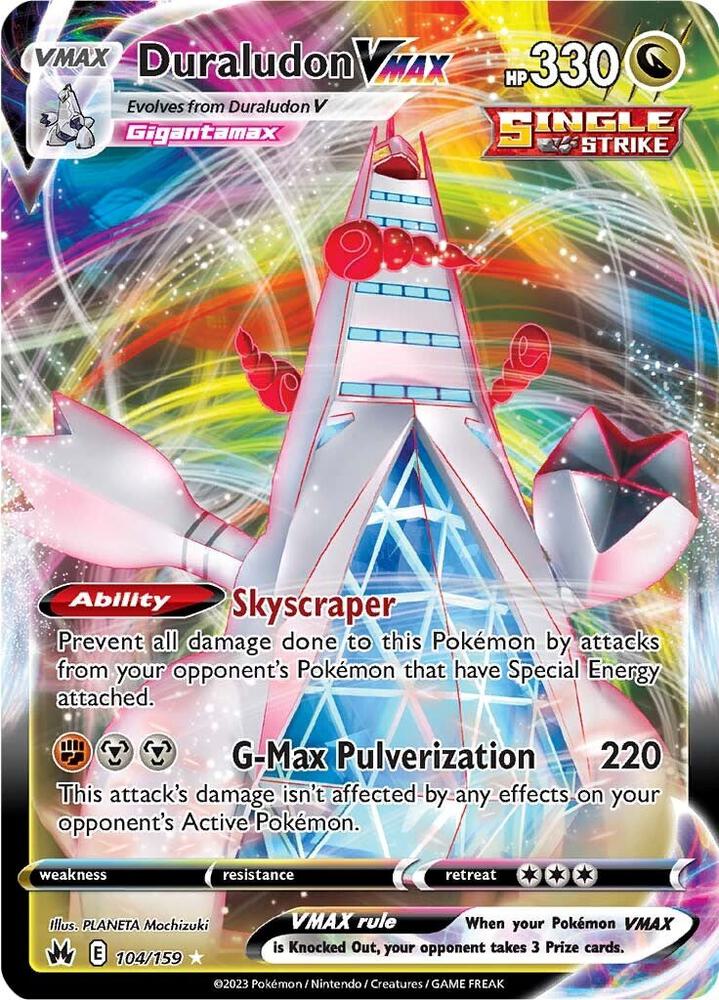 Duraludon VMAX (Holo Rare VMAX) #104/159 – Crown Zenith