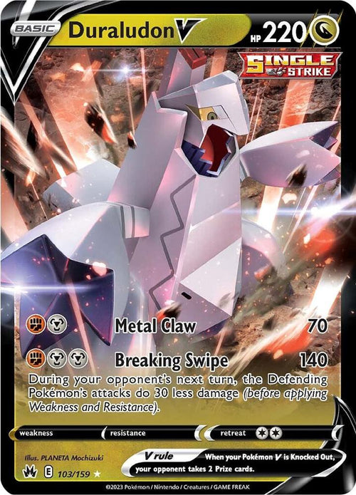 Duraludon V (Holo Rare V) #103/159 – Crown Zenith