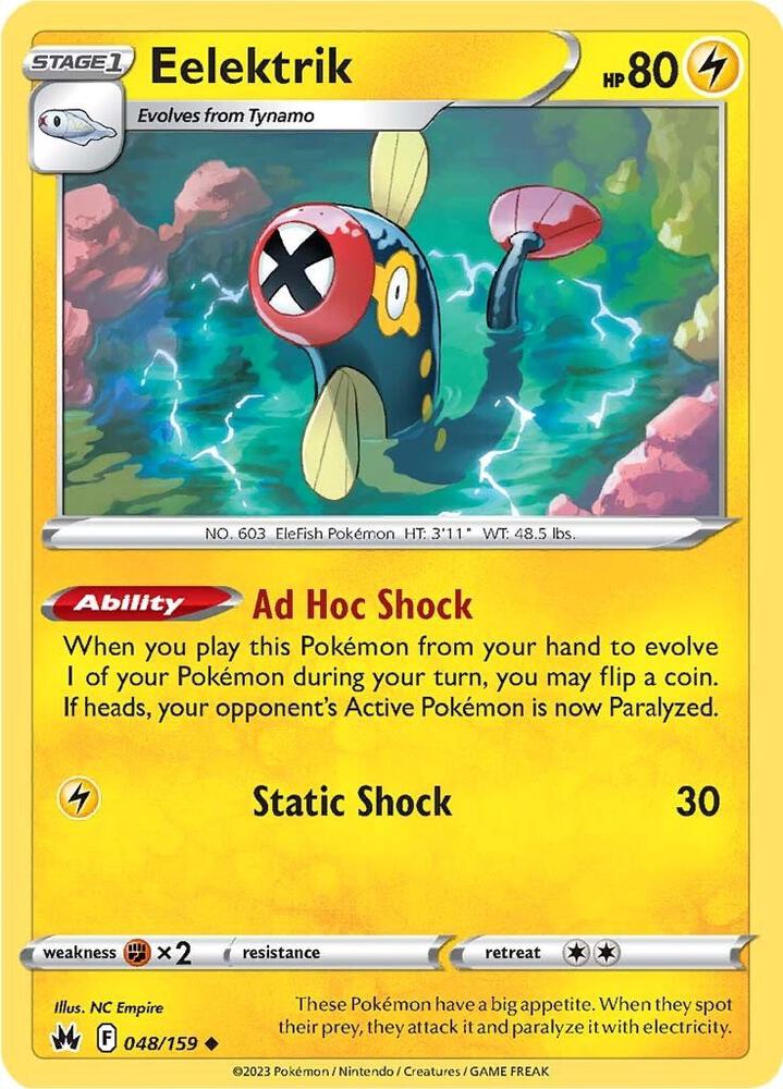 Eelektrik Reverse Holo #048/159 – Crown Zenith