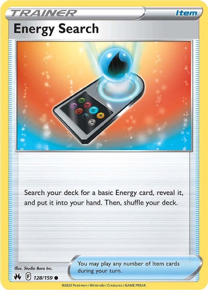 Energy Search Reverse Holo #128/159 – Crown Zenith