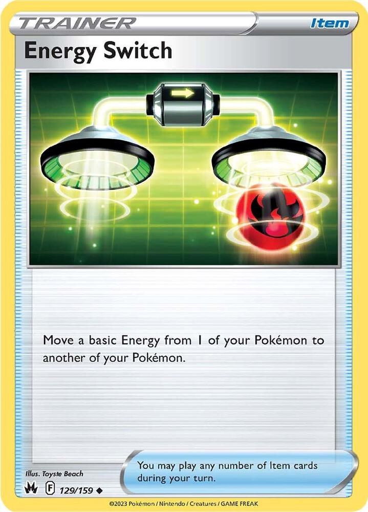 Energy Switch Reverse Holo #129/159 – Crown Zenith