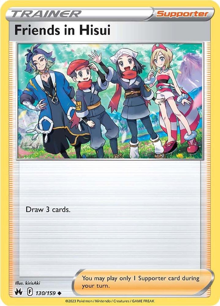 Friends in Hisui Reverse Holo #130/159 – Crown Zenith