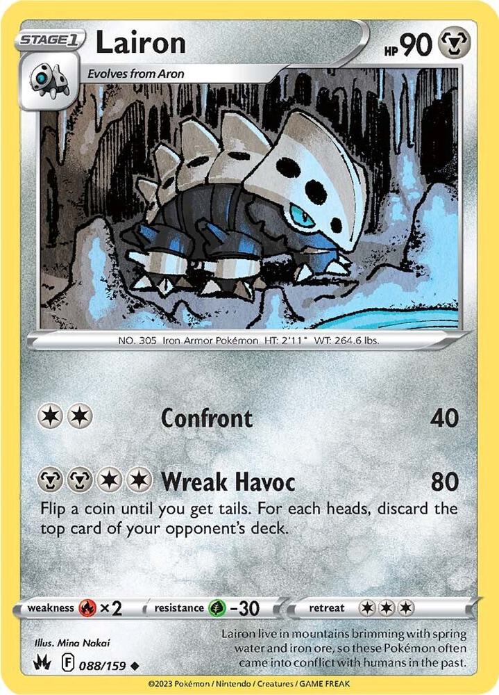 Lairon Reverse Holo #088/159 – Crown Zenith