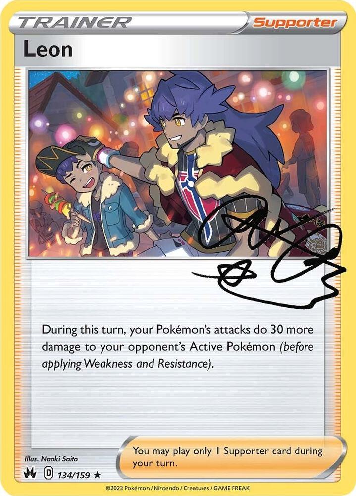 Leon Reverse Holo #134/159 – Crown Zenith