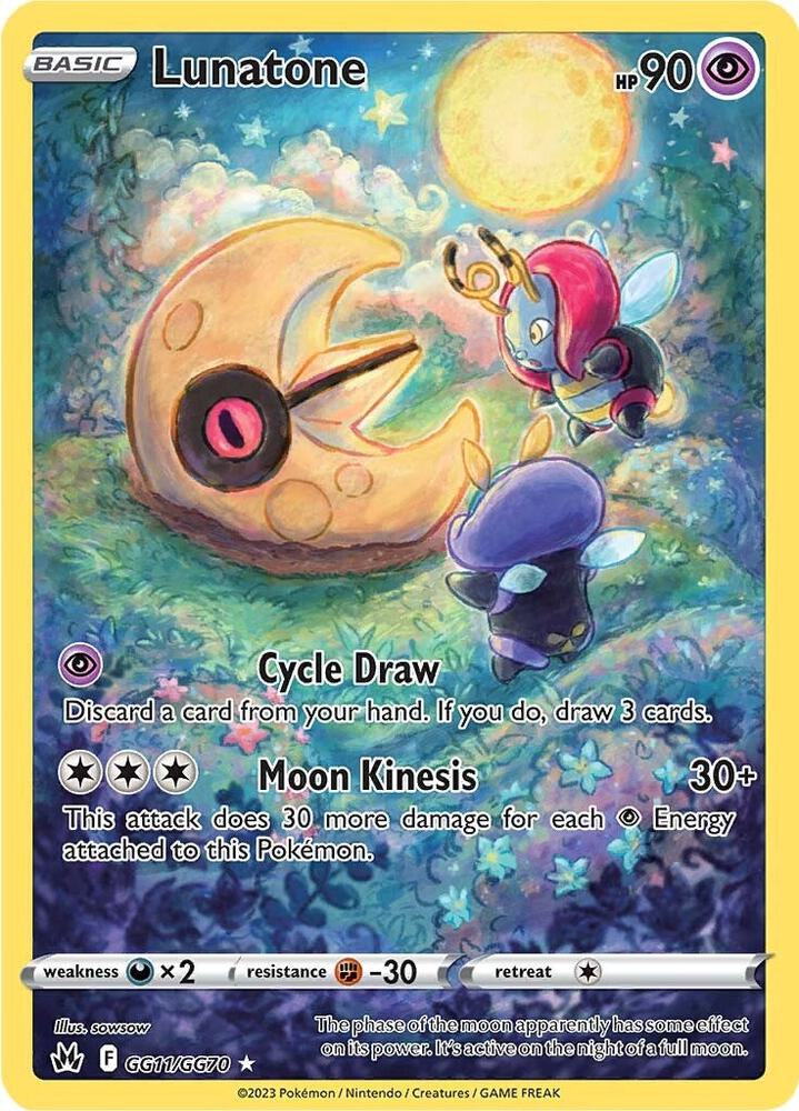 Lunatone (Galarian Gallery) #GG11/GG70 – Crown Zenith