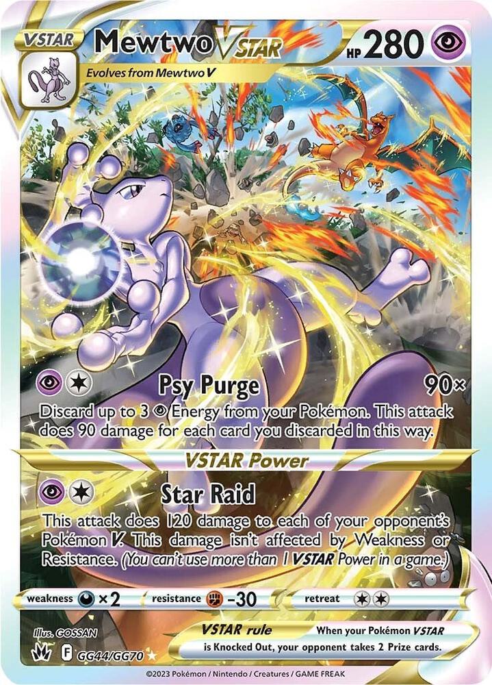 Mewtwo VSTAR (Galarian Gallery VSTAR) #GG44/GG70 – Crown Zenith