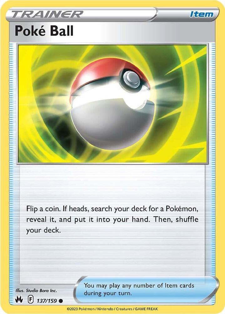 Poké Ball Reverse Holo #137/159 – Crown Zenith