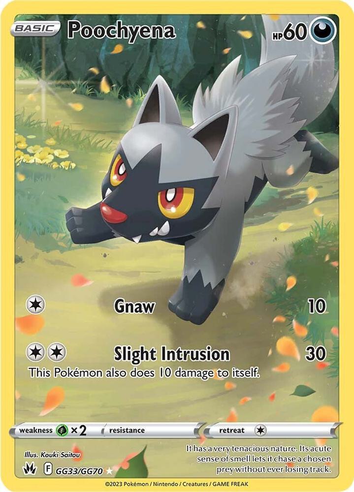 Poochyena (Galarian Gallery) #GG33/GG70 – Crown Zenith