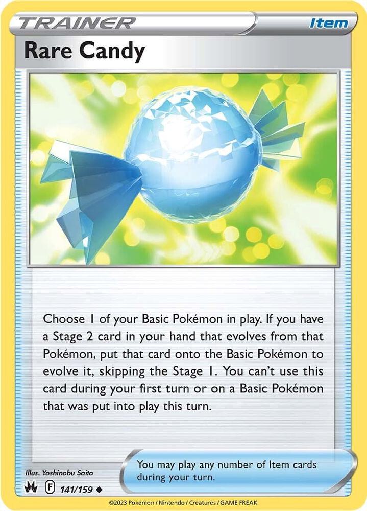 Rare Candy Reverse Holo #141/159 – Crown Zenith