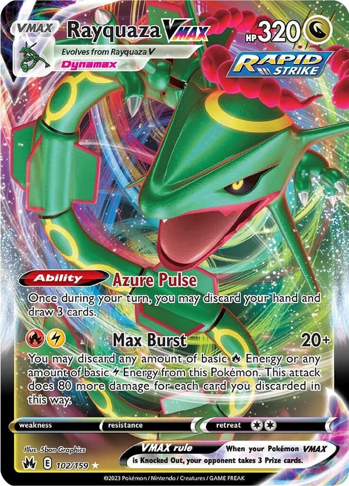 Rayquaza VMAX (Holo Rare VMAX) #102/159 – Crown Zenith