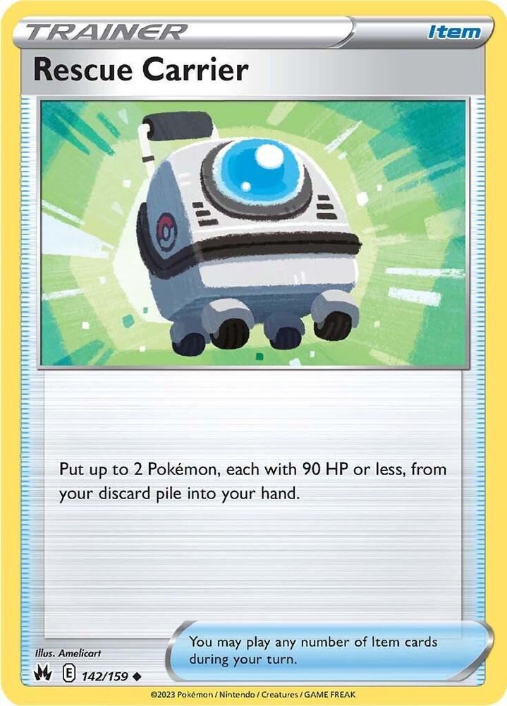 Rescue Carrier Reverse Holo #142/159 – Crown Zenith
