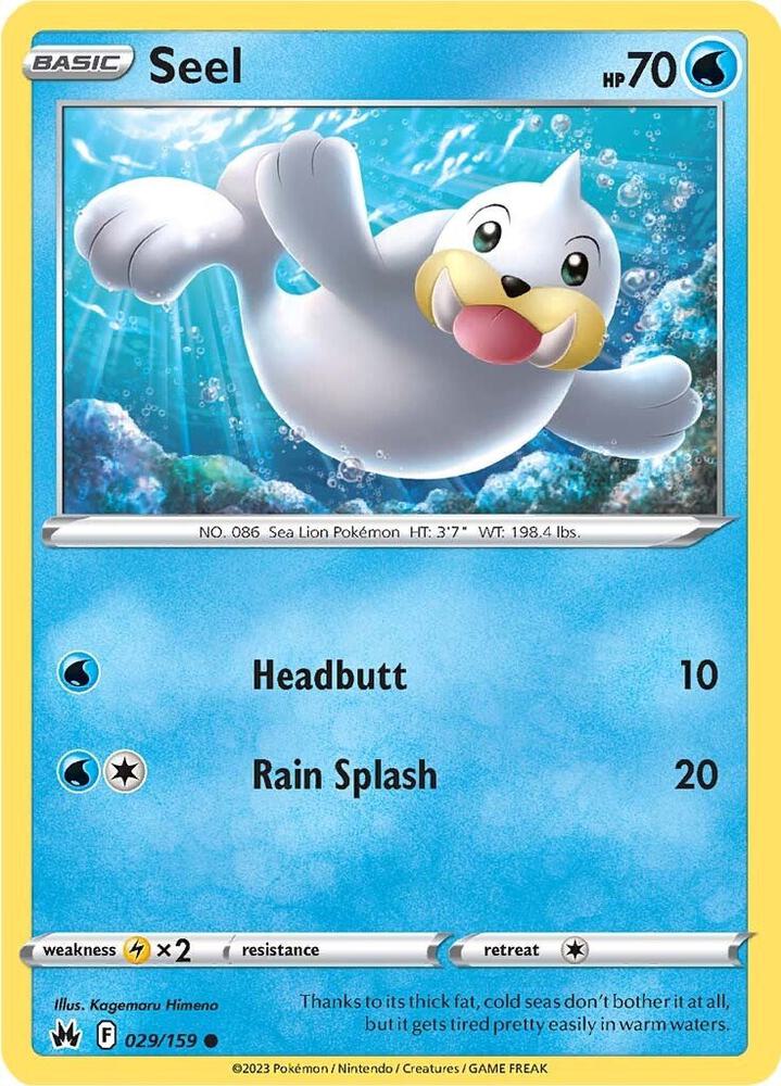 Seel Reverse Holo #029/159 – Crown Zenith