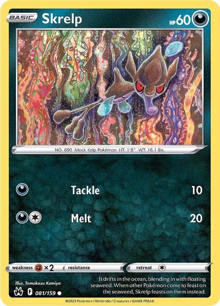 Skrelp Reverse Holo #081/159 – Crown Zenith