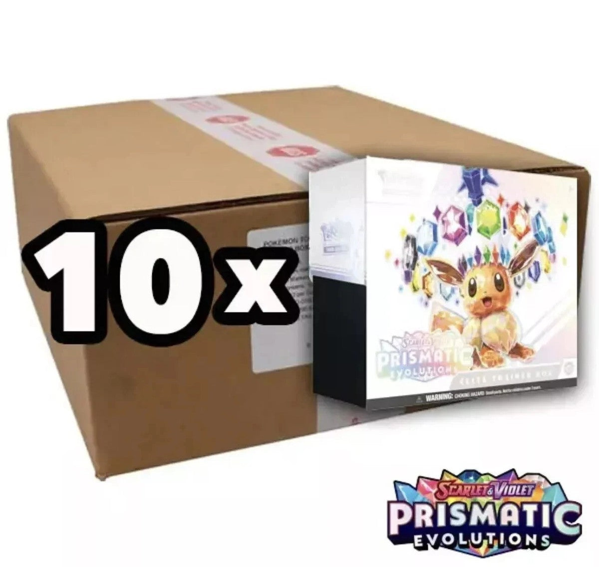 Pokémon TCG: Scarlet & Violet – Prismatic Evolutions Elite Trainer Box Case